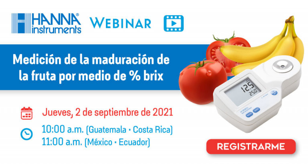 Medición de la maduración de la fruta por medio de %Brix